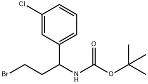 1-(Boc-aMino)-3-broMo-1-(3-chlorophenyl)propane Struktur