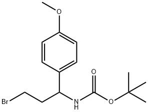 1-(Boc-aMino)-3-broMo-1-(4-Methoxyphenyl)propane Struktur