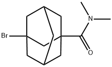 3-bromo-N,N-dimethyl-1-adamantanecarboxamide Struktur