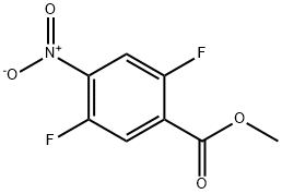 Benzoic acid, 2,5-difluoro-4-nitro-, Methyl ester Struktur