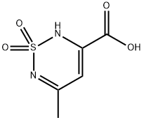 5-Methyl-1,1-dioxo-1,2-dihydro-1lambda~6~,2,6-thiadiazine-3-carboxylic acid Struktur