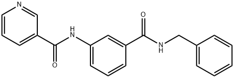 N-(3-(芐基氨基甲酰)苯基)煙酰胺, 925199-18-4, 結(jié)構(gòu)式