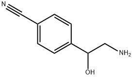 Benzonitrile,  4-(2-amino-1-hydroxyethyl)- Struktur