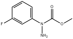 Hydrazinecarboxylic  acid,  1-(3-fluorophenyl)-,  methyl  ester Struktur