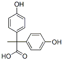 2,2-Bis(4-hydroxyphenyl)-propanoic acid Struktur