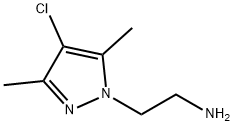 2-(4-chloro-3,5-dimethyl-1H-pyrazol-1-yl)ethanamine(SALTDATA: FREE) Struktur