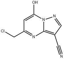 5-(chloroMethyl)-7-hydroxypyrazolo[1,5-a]pyriMidine-3-carbonitrile Struktur