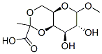 methyl 4,6-O-(1-carboxyethylidene)galactopyranoside Struktur