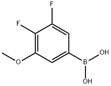 3,4-Difluoro-5-methoxybenzeneboronic acid Struktur