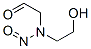 N-(2-hydroxyethyl)-N-(formylmethyl)nitrosamine Struktur