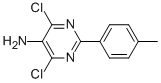 4,6-DICHLORO-2-(4-METHYLPHENYL)-5-PYRIMIDINAMINE Struktur