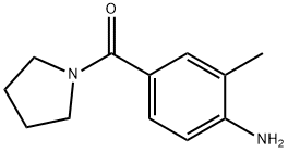 2-METHYL-4-(1-PYRROLIDINYLCARBONYL)ANILINE Struktur