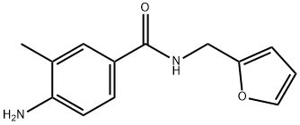 4-amino-N-(2-furylmethyl)-3-methylbenzamide Struktur