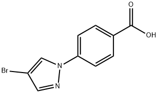 4-(4-BROMO-1H-PYRAZOL-1-YL)BENZOIC ACID Struktur