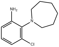 2-(1-Azepanyl)-3-chloroaniline Struktur