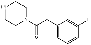 1-[(3-Fluorophenyl)acetyl]piperazine hydrochloride Struktur