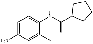 N-(4-amino-2-methylphenyl)cyclopentanecarboxamide Struktur