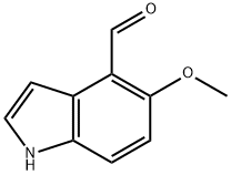 1H-Indole-4-carboxaldehyde, 5-Methoxy- Struktur