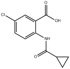 5-chloro-2-cyclopropaneaMidobenzoic acid Struktur