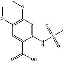 2-MethanesulfonaMido-4,5-diMethoxybenzoic acid Struktur