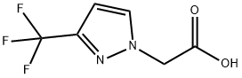 (3-Trifluoromethyl-pyrazol-1-yl)-acetic acid Struktur