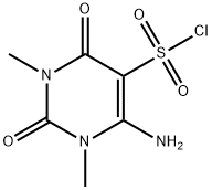 6-AMINO-1,3-DIMETHYL-2,4-DIOXO-1,2,3,4-TETRAHYDROPYRIMIDINE-5-SULFONYL CHLORIDE Struktur