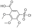 5-(CHLOROSULFONYL)-2,3,4-TRIMETHOXYBENZOIC ACID Struktur