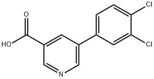 5-(3,4-Dichlorophenyl)-nicotinic acid Struktur