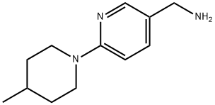 [6-(4-Methyl-1-piperidinyl)-3-pyridinyl]-methanamine Struktur