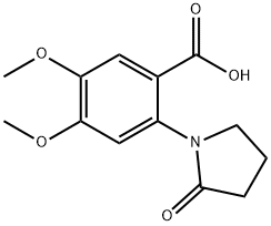 4,5-dimethoxy-2-(2-oxopyrrolidin-1-yl)benzoic acid Struktur