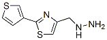 1-((2-(thiophen-3-yl)thiazol-4-yl)methyl)hydrazine Struktur