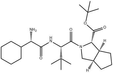 (1S,3AR,6AS)-2-[(2S)-2-[[(2S)-2-氨基-2-環(huán)己基乙酰]氨基]-3,3-二甲基-1-氧代丁基]八氫環(huán)戊烯并[C]吡咯-1-羧酸叔丁酯, 926276-18-8, 結(jié)構(gòu)式