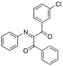 Propane-1,3-dione, 1-(3-chlorophenyl)-2-(phenylimino)-3-phenyl- Struktur