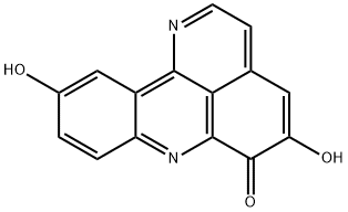 5,10-Dihydroxy-1,7-diaza-6H-benz[de]anthracen-6-one Struktur