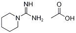 Piperidine-1-carboxamidinium acetate Struktur