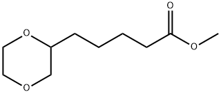 1,4-Dioxane-2-pentanoic  acid,  methyl  ester Struktur