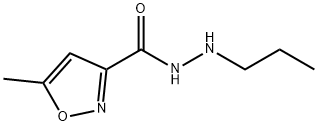 5-Methyl-3-isoxazolecarboxylic acid 2-propylhydrazide Struktur