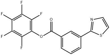 Pentafluorophenyl 3-(1,3-thiazol-2-yl)benzoate Struktur