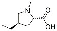 L-Proline, 4-ethyl-1-methyl-, trans- (9CI) Struktur