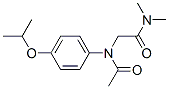 2-[acetyl-(4-propan-2-yloxyphenyl)amino]-N,N-dimethyl-acetamide Struktur