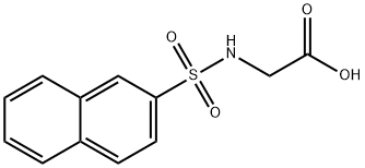 (2-NAPHTHYLSULFONYL)AMINO]ACETIC ACID Struktur