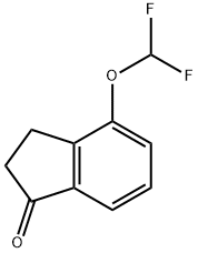 4-(Difluoromethoxy)-2,3-dihydro-1H-inden-1-one, 4-(Difluoromethoxy)-2,3-dihydro-1-oxo-1H-indene Struktur