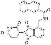 3-Isoquinolinecarboxamide,  N-[[2-(2,6-dioxo-3-piperidinyl)-2,3-dihydro-1,3-dioxo-1H-isoindol-4-yl]methyl]- Struktur