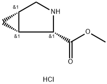 (1R,2S,5S)-rel-3-Azabicyclo[3.1.0]hexane-2-carboxylate hydrochloride Struktur