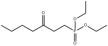 3-Oxoheptylphosphonic acid diethyl ester Struktur