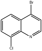 4-BROMO-8-CHLOROQUINOLINE Struktur