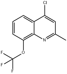 4-CHLORO-2-METHYL-8-TRIFLUOROMETHOXYQUINOLINE Struktur