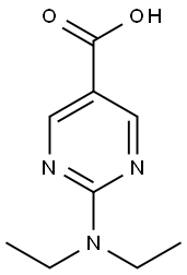 2-(Diethylamino)-5-pyrimidinecarboxylic acid Struktur