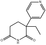 (+/-) 3-ETHYL-3-(4-PYRIDINYL)-2,6-PIPERIDINEDIONE Struktur