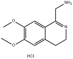 1-(AMINOMETHYL)-3,4-DIHYDRO-6,7-DIMETHOXY-ISOQUINOLINE DIHYDROCHLORIDE Struktur